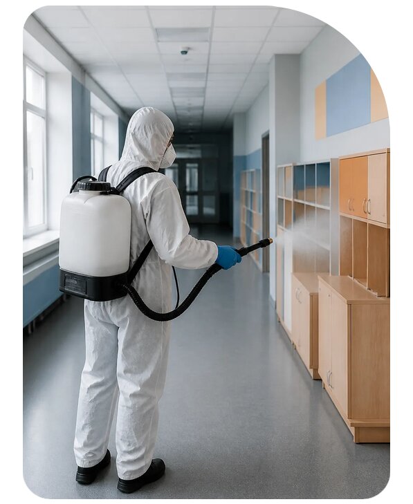 Профессиональная дезинфекция школы в Новосибирске по цене от 5083 р. | Сенат-Нвс